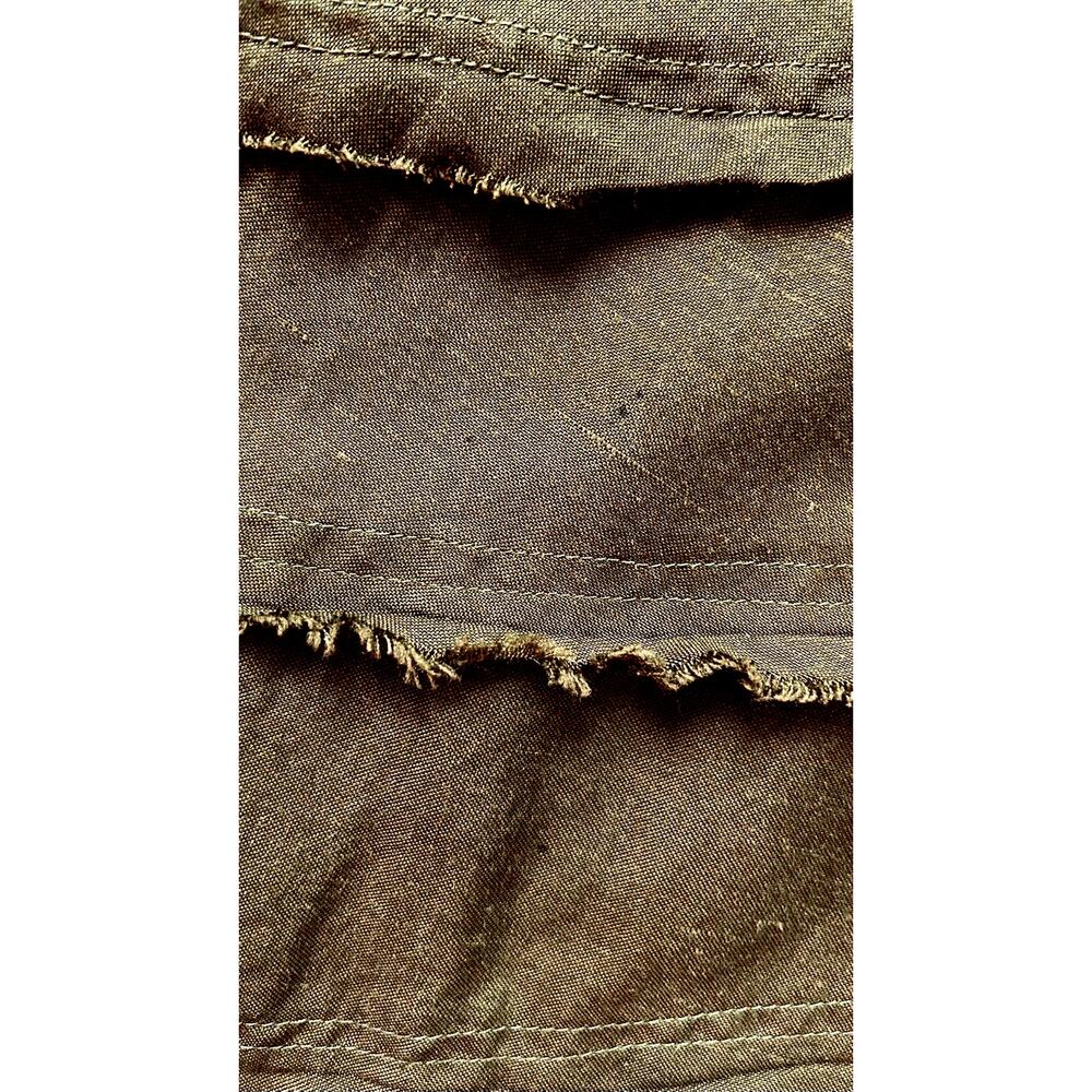 Ashley Stewart Boho Cottage Core Size 14 Lagenlook Layered Army Green Skirt - Picture 6 of 8